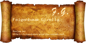 Feigenbaum Gizella névjegykártya